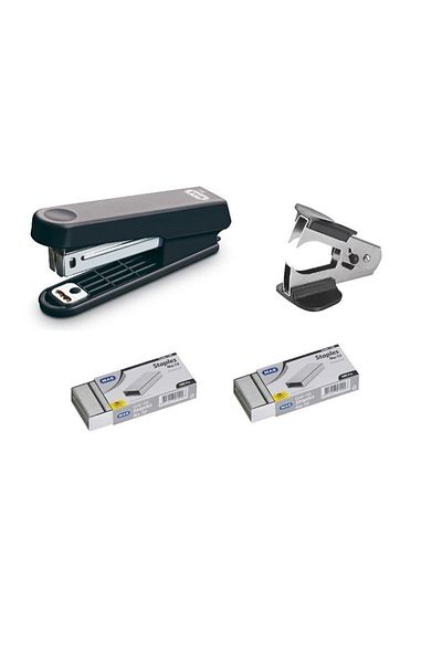 Mas Mini Office Set 3 Pieces - Stapling Machine No.10 - Staple Wire - Wire Remover