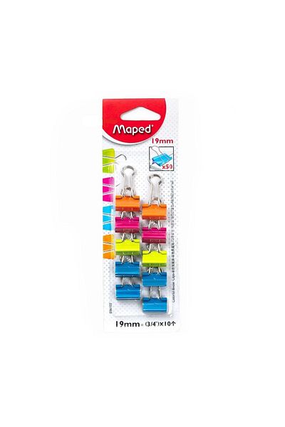 Maped 10 Colorful Clamps