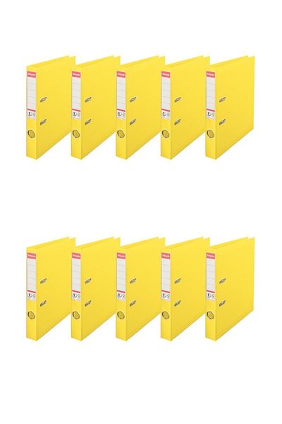 Esselte Narrow Plastic Folder (9945) Yellow Pack of 10