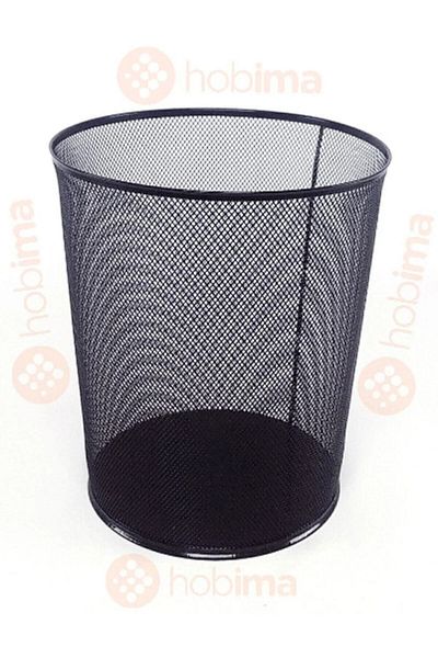 inox Μαύρος μεταλλικός κάδος απορριμμάτων Glance - Διχτυωτό σχέδιο