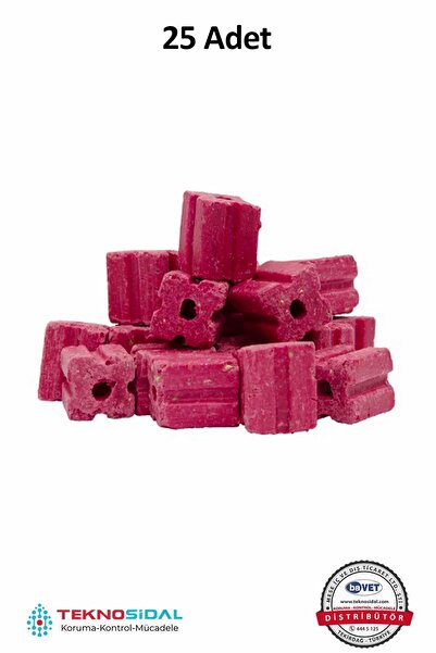 Teknosidal Zagor Mum Blok 25 Adet 500 gr Fare Yemi Sıçan Yemi / Zehiri / Ilacı