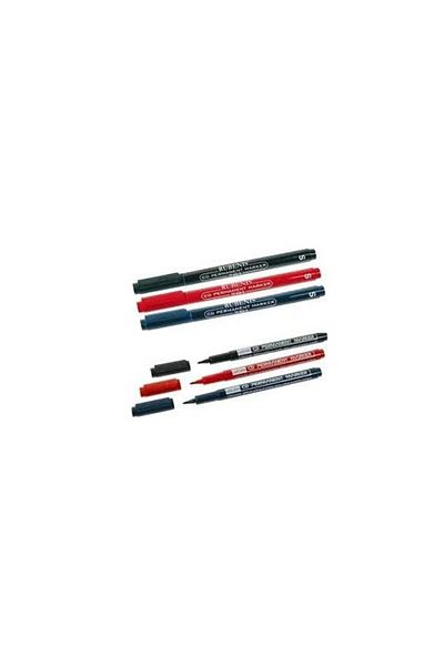 Rubenis Red Acetate Permanent Marker - 12 Pieces CD with Eraser