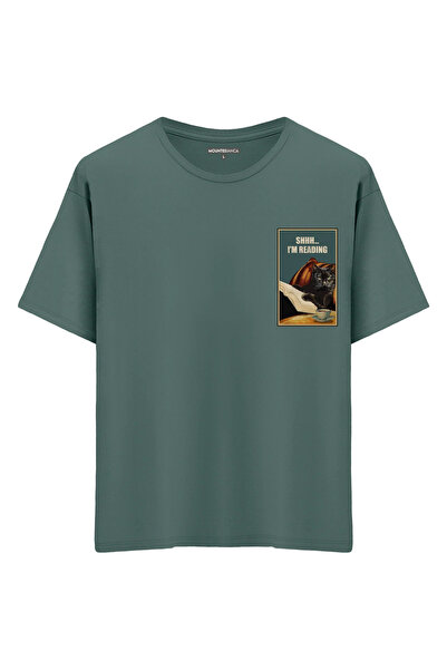 Mounte Bianca Unisex Ššš... Čitam - Oversize kroj T-shirt