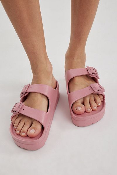 DeFacto Women's High Sole Double Banded Eva Slippers B8266Ax24Sm
