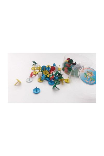 Linea Colorful Pushpin 100 Pieces Metal (073)