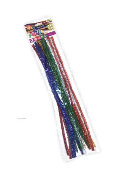 Rubenis 30 Cm 6 Renk 24'lü Simli Şönil