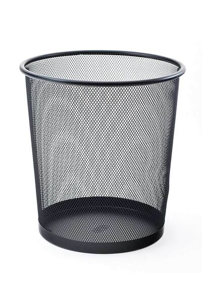 Mas Çöp Kovası (metal) Tam Delikli 10 Litre ( Siyah )