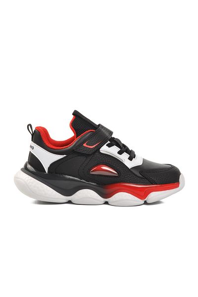 pepino 1728-F Pantofi copii negru-rosu - Velcro
