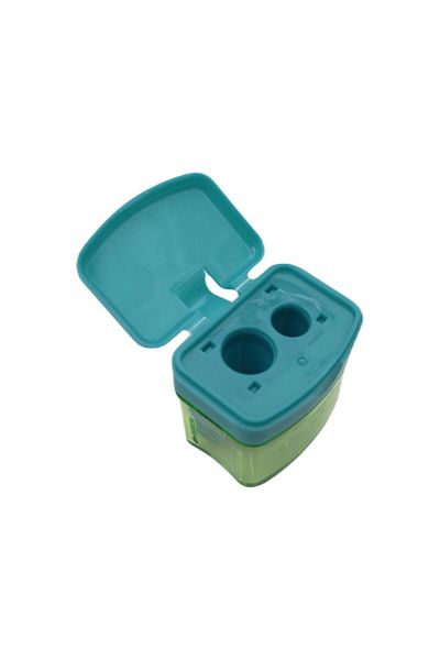Faber Castell Faber-Castell Duo Mini Box - Double Eyed, Trendy Turquoise Pencil Sharpener 16047