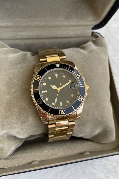 Leerybee Black Premium Calendar Women's Wristwatch