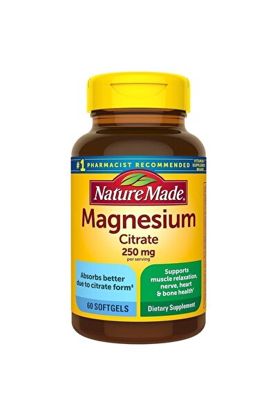 Nature Made Magnesium Citrate 250 Mg 60 Softgel