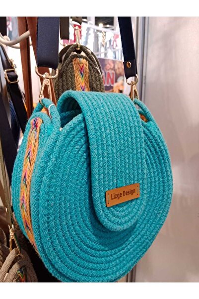 Günlük Kullanıma Uygun El Dokuması Detaylı Davul Çanta (Çap:22cm)
