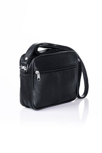 fubileather Geantă de umăr unisex din piele naturală - curea reglabilă (dimensiune medie)