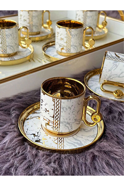 Kosova Türk Kahve Fincanı Ferguson 6 Kişilik 12 Parça