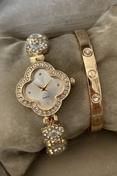 Leerybee SK-38 Vintage Clover Case Wristed Women's Wristwatch