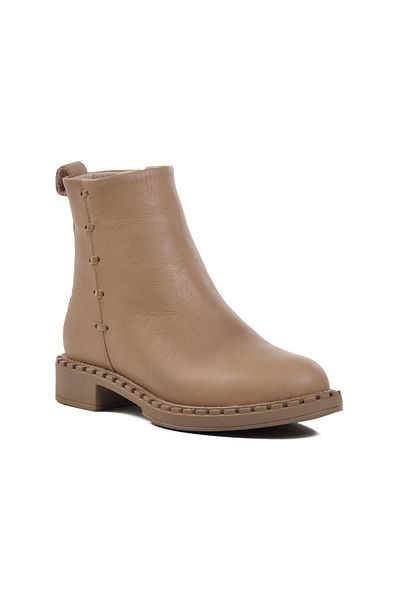 Voyager 9894 Model Mink Colored Γυναικείες Μπότες - Γούνα Εσωτερικά και Γνήσιο Δέρμα