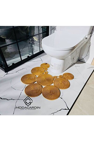 JÜTEX HOME Μοντέρνα τουαλέτα από ψάθινη γιούτα - Λεπτομέρεια μπροστινής πλευράς