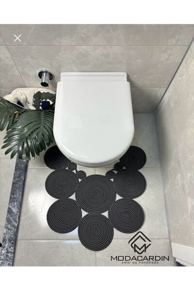 JÜTEX HOME ψάθινη γιούτα μοντέρνο χαλάκι μπροστινού καθίσματος τουαλέτας