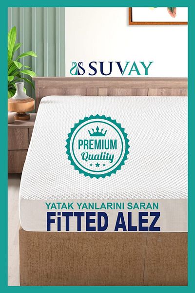 SUVAY Premium Ultra Soft White Mattress Cover - Liquid Proof, Single/double, Full Edge Mattress Protector