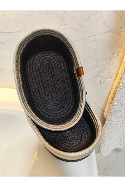 JÜTEX HOME Луксозен кош за шкаф от юта с шарки - комплект органайзер и съхран...