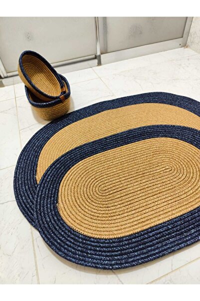 JÜTEX HOME Σετ 4 ψάθινες πατούσες μπάνιου από γιούτα - Bohemian Style