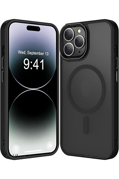 m.tk moveteck İphone 13 Pro Max Kılıf Mat Magsafe Şarj Özellikli Darbe Önleyi...