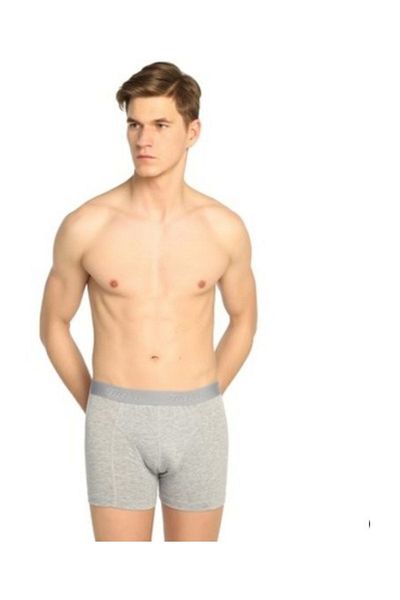 Tutku Ανδρικά 2 Πακέτα Elastane Lycra Boxer Grey