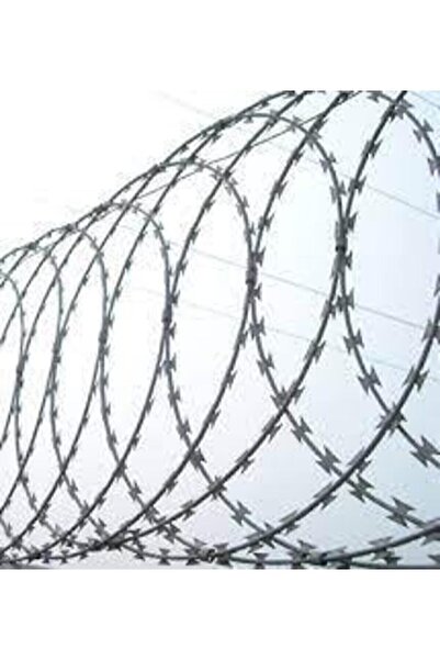 gardenworld 45 Cm Çapında Düzlemsel Jiletli Tel 50 M Jiletli Tel Eldiveni Ücretsiz