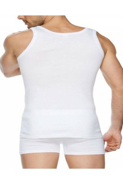 Seher Yıldızı Men's White Classic Undershirt