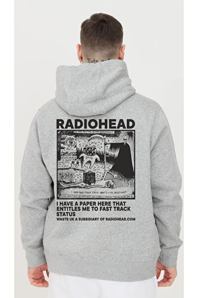 Favorim50ton قماش سميك بغطاء للرأس أسود من Radiohead Dna Breeding (للجنسين)