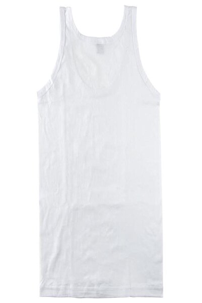 Tutku Boy's Ribbed Undershirt 100% Cotton Pack of 4