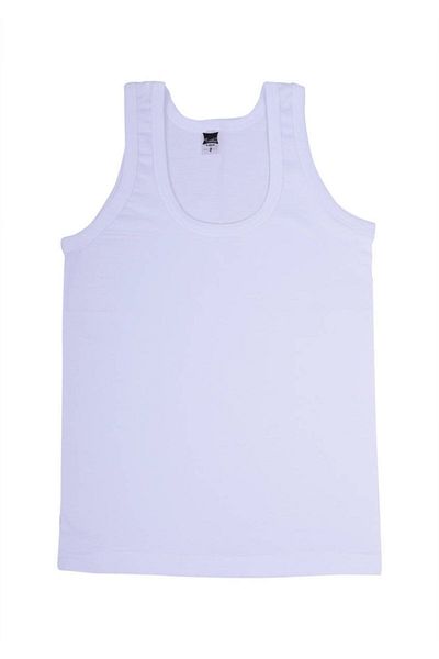 Tutku Tricou alb din bumbac pieptănat pentru băiat 124 Noul sezon