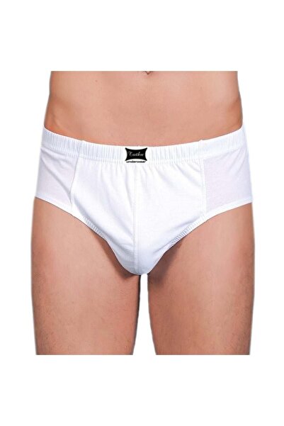 Tutku 6 Stück 0109 Weiß gekämmte Komslip Herren Slips - 100% Baumwolle