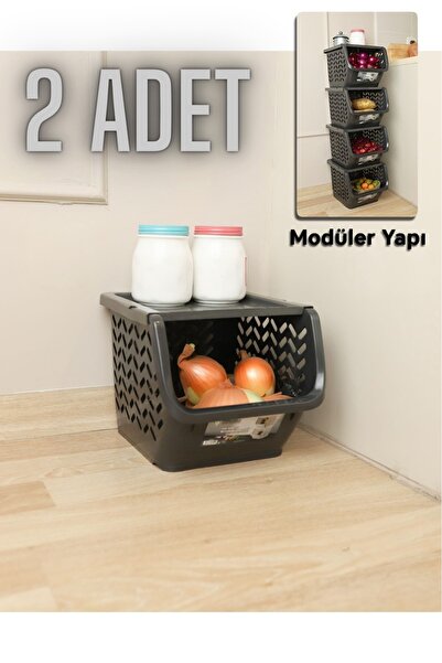 CocoVia ( 2 ADET ) Büyük Boy Kapaklı Çok Amaçlı Modüler Düzenleyici Patates &...