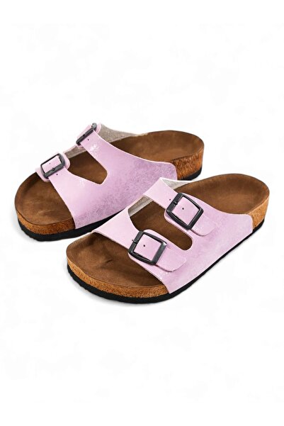 Lideral Unisex Children and Youth Slippers - Orthopedic Sole, Double Banded Buckle, Daily Comfortable Home & Outdoor Slippers