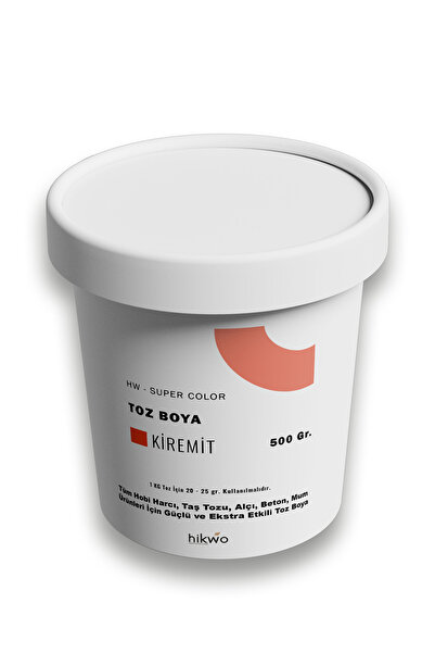 Hikwo HW - Toz Boya - Taş Tozu Boyası - Hobi Harcı Boyası - Mum Boyası 500 Gr