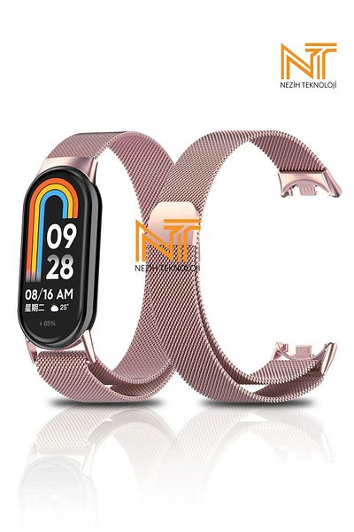 Nezih Case Xiaomi Mi Band 8 / Mi Band 9 سلك شبكي معدني متوافق