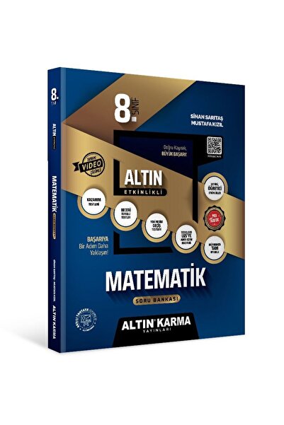 Altın Karma 8. Sınıf Lgs Matematik Etkinlikli Kazanım Soru Bankası - Mentör Serisi Sinan Sarıtaş