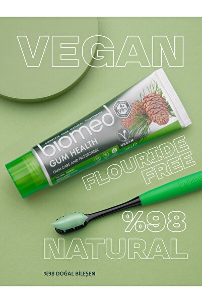 Biomed Gum Health Diş Macunu Ve Silver Diş Fırçası 2li Set ( Doğal Bitkisel Vegan Florürsüz )