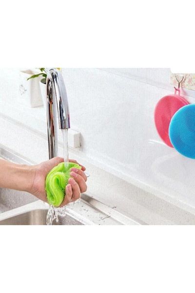 CMT Silicone Dishwashing Brush - Non-Spill (2 Pieces)