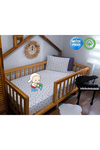 OGUZ ATA CONCEPT 100% Cotton Liquid-Proof Mattress Protector Mattress Cover - Elastic Sheet