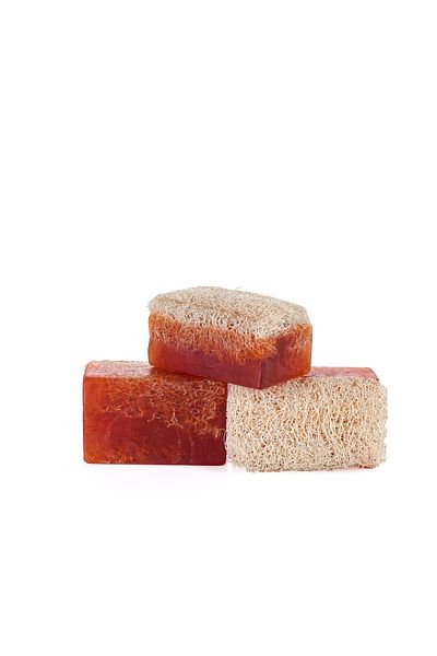 MirCotton 120 Gr'Milk Honey' Natural Pumpkin Fiber Handmade Soap