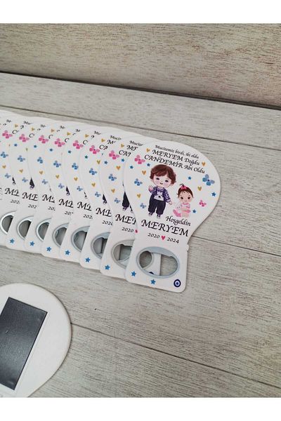 onuratasarlat 20 Pieces Newborn Balloon Magnet - Birthday, Circumcision, Engagement and Promise Brother Model
