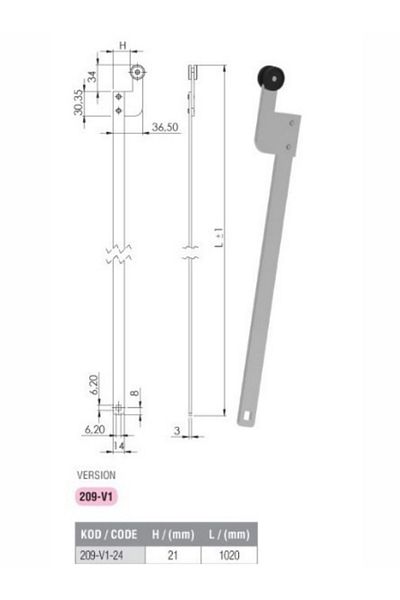 Oskar Spanish Lama Stick Set of 2 3mm X 14mm X 1020mm