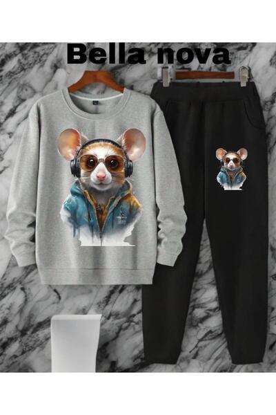 bellanova - Σετ φούτερ με κουκούλα με κουκούλα με 3 κλωστές