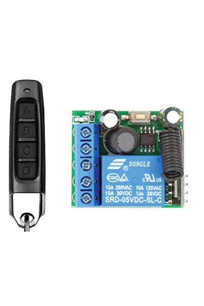 FÖF 5-30v Kablosuz Rf Uzaktan Kumandalı Röle Kartı 433 Mhz 24v 12v 5v