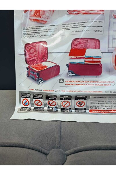 Lider MAGNESİA Leader Magnesia Vacuum Poset 1 Piece - L 50*70cm 4 Layers Space Saving