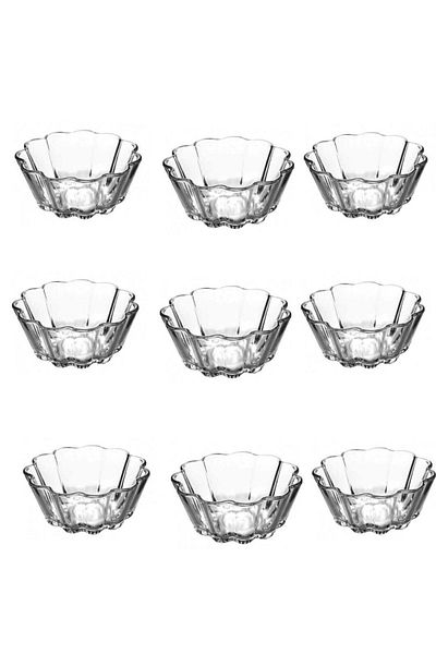 Paşabahçe Borcam 9-Piece Sliced Cake Mold - Rice Pudding Bowl