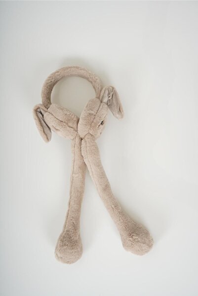 EBMER Ακουστικά Κουνελιού με Βελούδινη Επένδυση - Κινητά Αυτιά με Ασπίδα