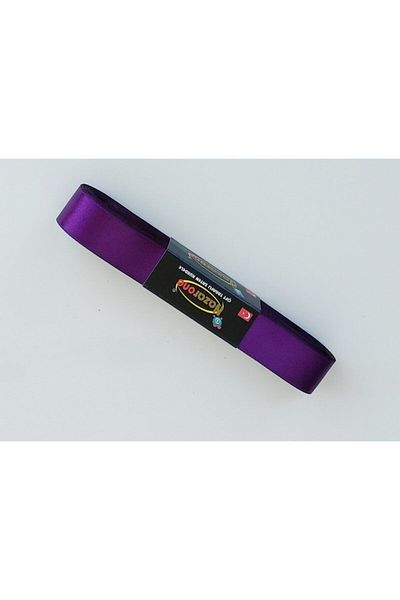 Kezban Tekstil Purple Satin Ribbon 2 Cm